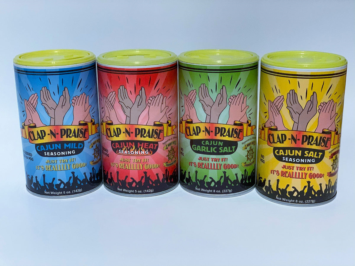 Cajun Shaker 4 Pack – Clap N Praise Food Seasonings & Products